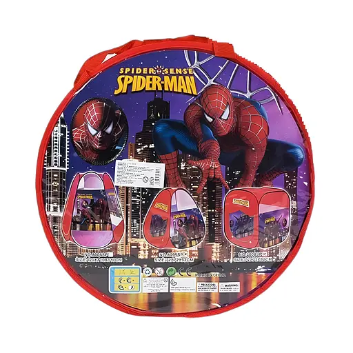 Детская палатка 8008 SP, 74х74х82 см, дизайн "Spider-Man", красная - фото 2