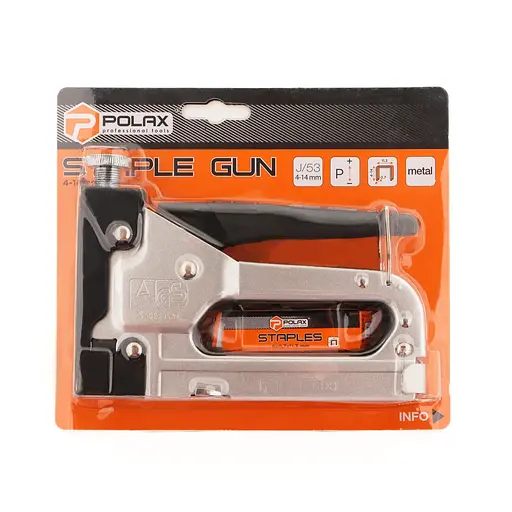 Степлер строительный "Стандарт" Polax 4-14 мм (24-005) - фото 4