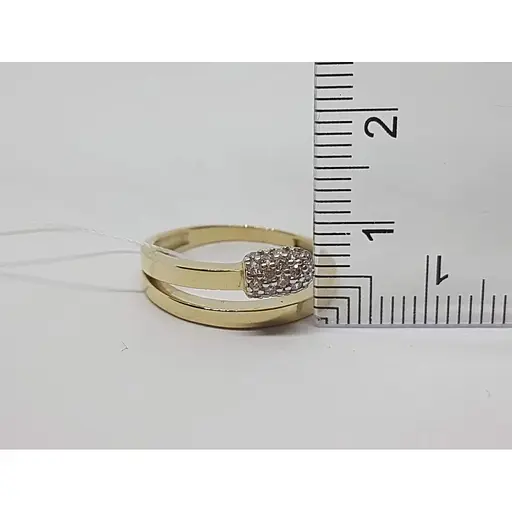 Золотое кольцо Империя золота Спичка с фианитами. КВ1335ЛИ 17 - фото 6