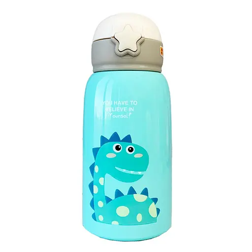 Термос-поїльник з силіконовою трубочкою Динозавр MGZ-0311-2, 600 мл - фото 2