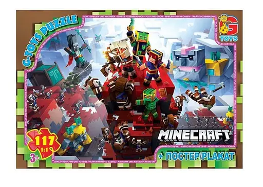Пазлы G-Toys Minecraft, 117 элементов, MC805