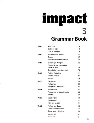 Impact. Level 3. Grammar Book - фото 2