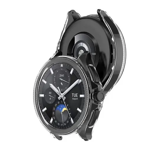 Комплект Tamister для годинника Xiaomi Watch 2Pro (бампер прозорий + ремінець Rolex design 22 мм сріблястий) - фото 6