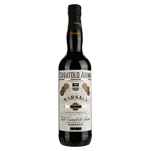Уценка. Вино Curatolo Arini Marsala Fine Ambra Semisecco белое полусухое 17% 0.75 л - фото 1