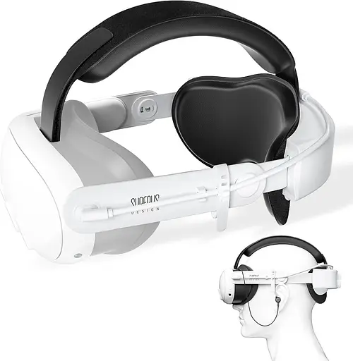 Ремінець SUPERUS Elite з акумулятором для Meta Quest 3S/Quest 3 - Ремінець для голови з акумулятором з навушниками для аксесуарів