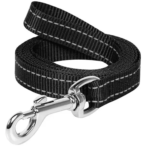 Повідець Dog Extreme з нейлону (ширина 25мм, довжина 200см), чорний