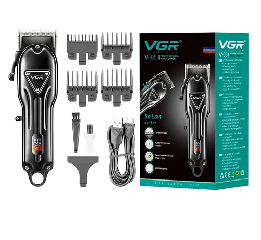 Машинка для стрижки VGR V-051 Черная - фото 2