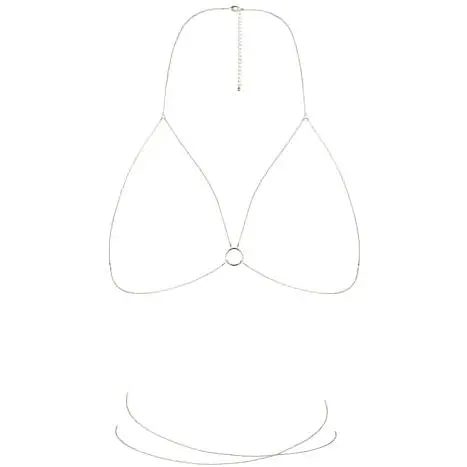 Цепочка портупея Bijoux Indiscrets Magnifique Bra Chain украшение на тело Gold