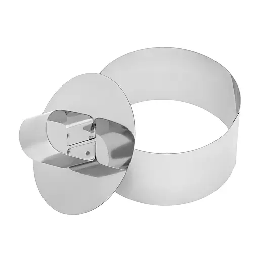 Кругла форма з виштовхувачем для викладки/вирубки салатів та гарніру з нержавіючої сталі Ø 8 H 4 см, Master Class 86187 - фото 9