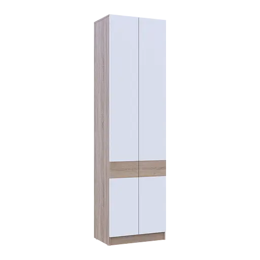 Шафа для одягу Doros Сола Дуб Сонома/Білий ДСП 60х40х215 (44900344) - фото 7