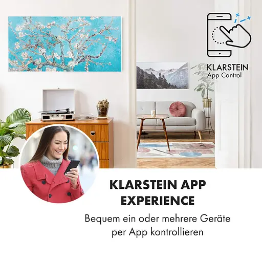 Инфракрасный обогреватель Klarstein Wonderwall Air Art Smart (10035127) - фото 7