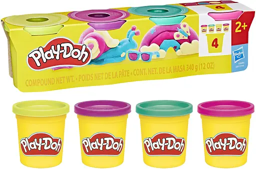 Набор массы для лепки Hasbro Play-Doh-4 баночки (G0512_G0689) - фото 3
