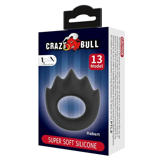 Ерекційне кільце Crazy Bull Habert 6.5 см чорний - фото 7