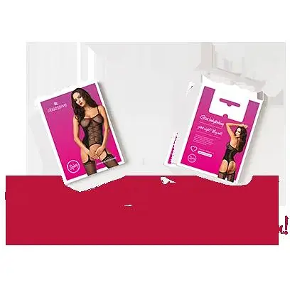 Бодистокинг Obsessive Bodystocking G314 S/M/L, имитация корсета и корсетного шнуровки - фото 7