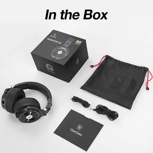 Гарнітура OneOdio Monitor 40, 3,5мм/6,35мм, Black - фото 6