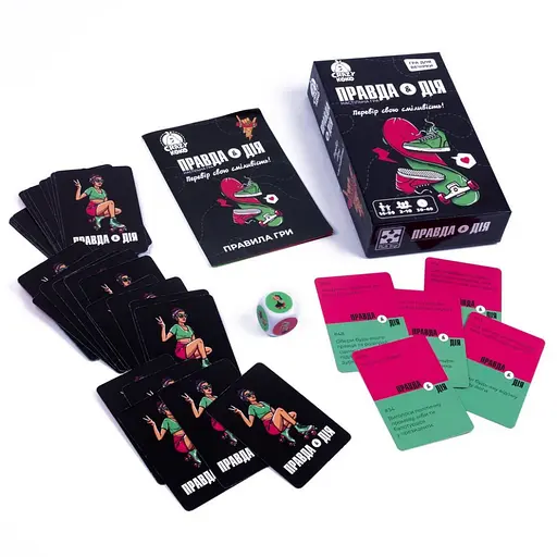 Карткова гра "Правда або дія" Vladi Toys VT5903-02, 50 карток, гральний кубик - фото 5