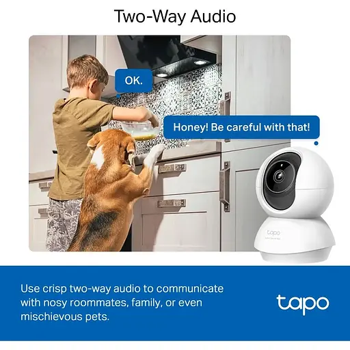 IP-камера TP-Link Tapo C230 3MP N300 microSD motion detection 360° mic - фото 6