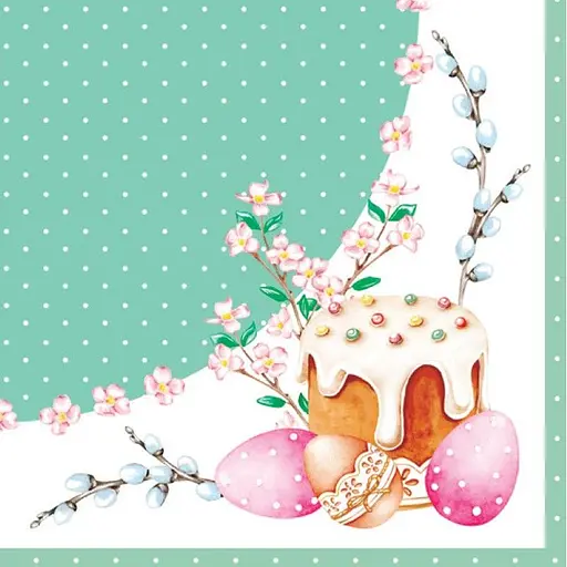 Серветки паперові Silken пасхальні Пасхальна композиція 33 x 33 см 18 шт. - фото 1