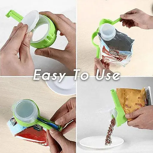 Універсальна кліпса-дозатор затискач для пакетів SpiderJuice Seal (2 шт. у наборі), Kitchen Master 87729 - фото 3