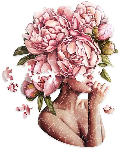 Дерев’яний пазл в коробці Дотик піонів - фото 1