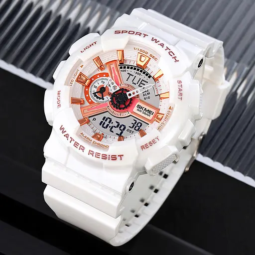 Наручний годинник жіночий 1834WT White-Gold Skmei acs0030554 - фото 4