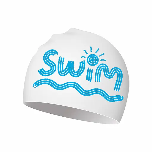 Дитяча Шапочка для плавання 6-12 років Renvo Junia JR Белий OSFM (1SC510-03) - фото 6