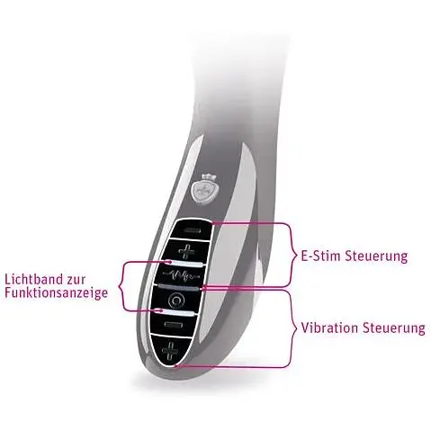 Вібратор подвійний з електростимуляцією Mystim Tingling Aparte eStim Black - фото 7