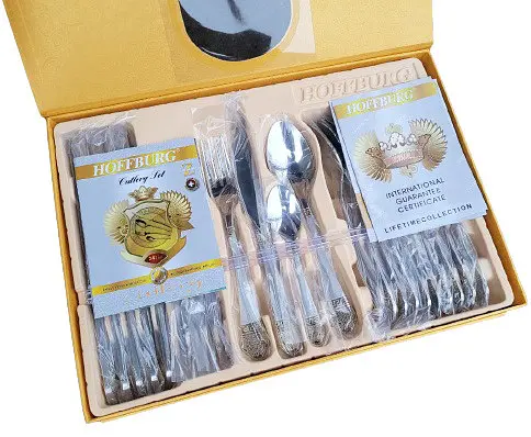Набор столовых приборов Hoffburg HB-24000GS Charm на 6 персон 24 предмета - фото 7