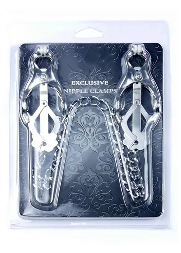 Зажимы для сосков Fetish B - Series Exclusive Nipple Clamps No.11, 45 см (серебристый) - фото 4
