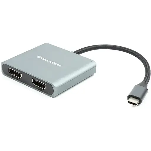 Aдаптер Blueendless USB Type-C - 2xHDMI, 4K, 60Hz