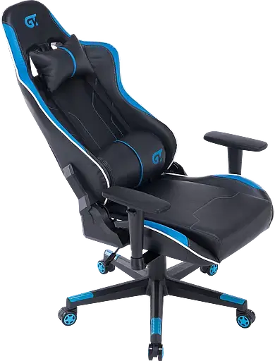 Геймерское кресло GT Racer черное с синим (X-2528 Black/Blue) - фото 8