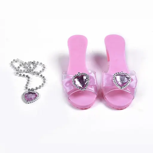 Набір для дівчинки Принцеса 3-6 років рожевий (корона, чарівна паличка, туфельки) - фото 3