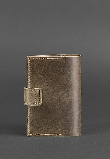 Шкіряна обкладинка для паспорта 4.0 темно-коричнева - фото 5