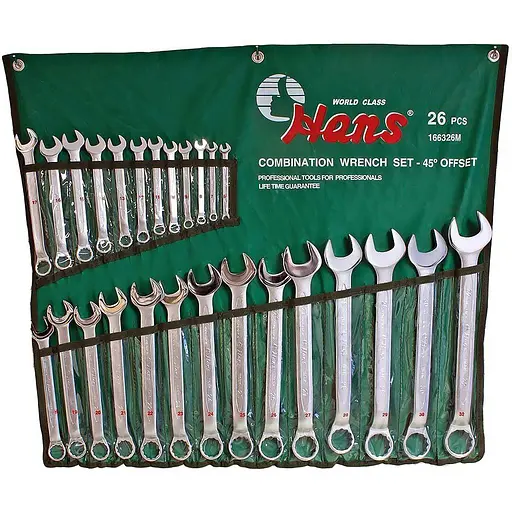 Набор ключей Hans комбинированных 6-32 мм 26 предметов (16626М) - фото 1