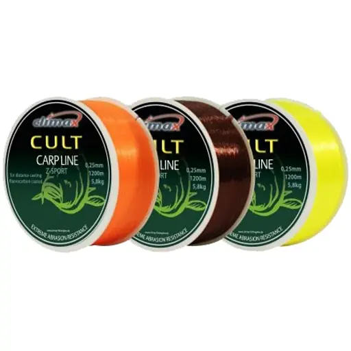 Волосінь Cli мax Cult Carp Line Z-Sport 1300 м (fluo-yellow) 0.22 мм 4.4 кг - фото 2