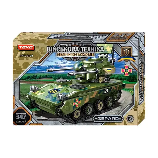 Конструктор Teko 32198 Військова техніка САУ Gepard, 347 деталей