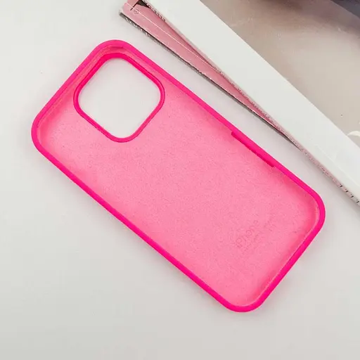 Чохол Epik Silicone Case Full Protective AA для Apple iPhone 16 Pro 6.3 Рожевий/Barbie pink - фото 2