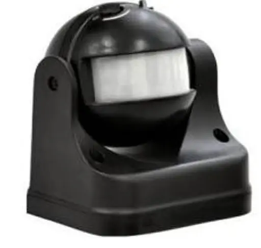 Датчик движения IP44, чорний (космонавт) (угол захвата 180°) ТМ LUXEL - фото 1