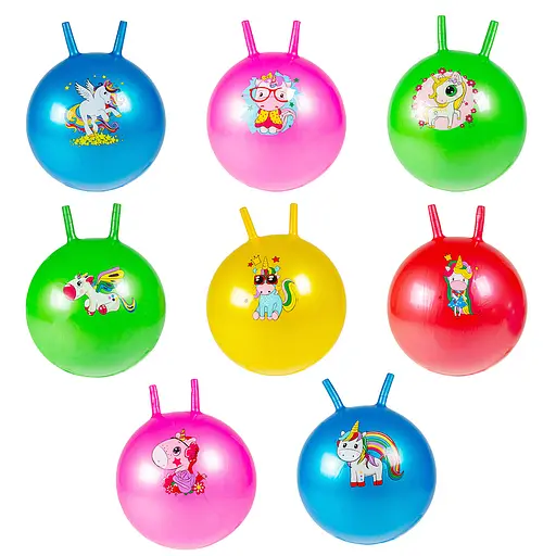 Мяч, 45 см, рога, единороги, 400 г, BT-PB-0173 (в ассортименте) - фото 2