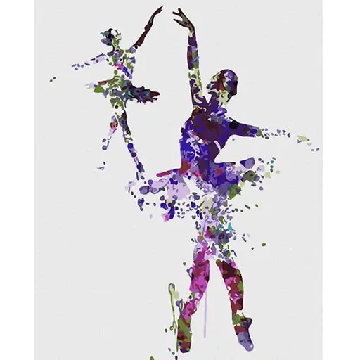 Розмальовка за номерами Brushme Візерунки балерин (40х50) (GX22582) - фото 1