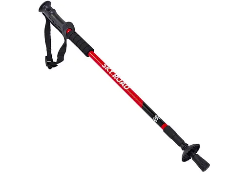 Палка для скандинавської ходьби EasyFit SKY ROAD червона 1 шт (EF-2471-R) - фото 1