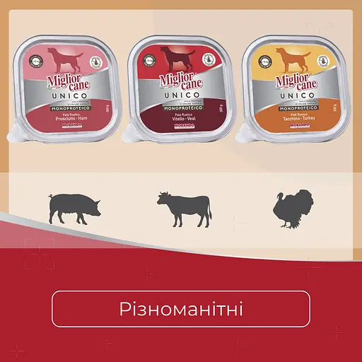 Вологий корм для собак Morando Migliorcane Unico прошуто 300 г - фото 4