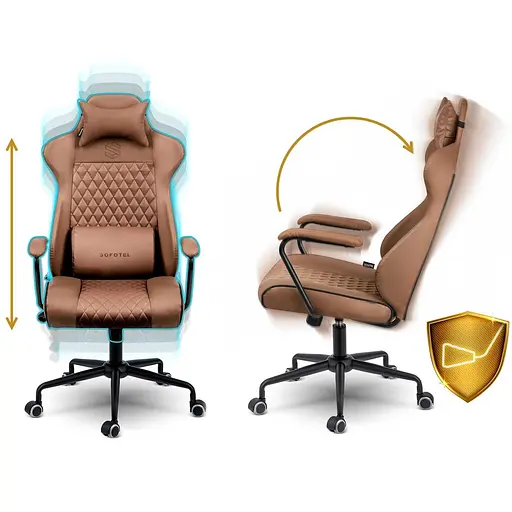 Офисное кресло Sofotel Werona 2582 Brown - фото 7