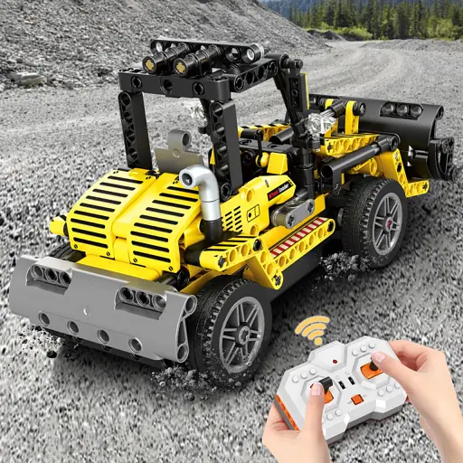 Машина на радіокеруванні конструктор Mingdi Будівельна машина з пультом керуванням для дітей - фото 4