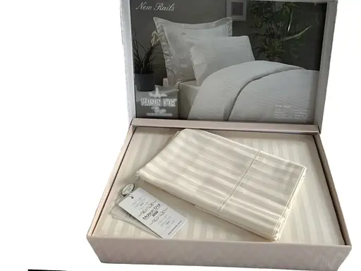 Постельное белье Rails Ecru Сатин Премиум Maison D'or pbe0051912 - фото 2