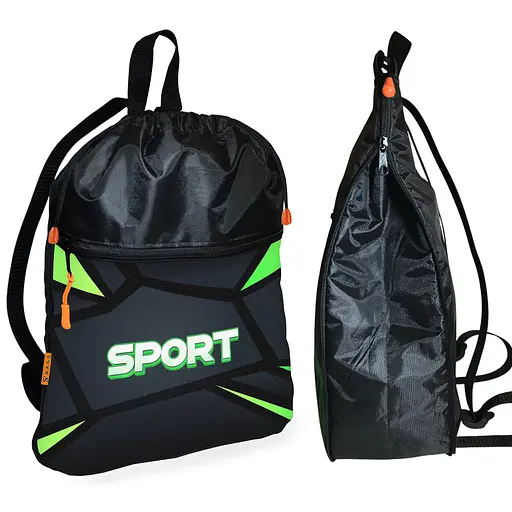 Рюкзак-мішок для взуття, спортивної форми Sport дитяча сумка для змінки з розширювачем (01414)