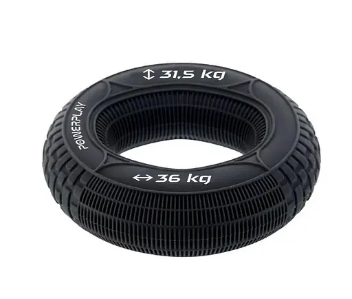 Еспандер кістьовий PowerPlay силіконовий PP-4330 Hand Grip Loops Hard 31.5-36 кг Чорний (PP_4330_Black_(31.5-36kg)) - фото 3