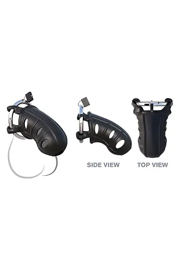 Пояс верности Pipedream Fantasy C-Ring Hardcore Silicone Cock Blocker 9.5 см черный - фото 3