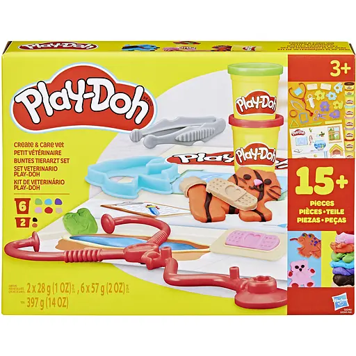 Набор для творчества Hasbro Play-Doh Create and Care Vet с массой для лепки (G0345_G0346)