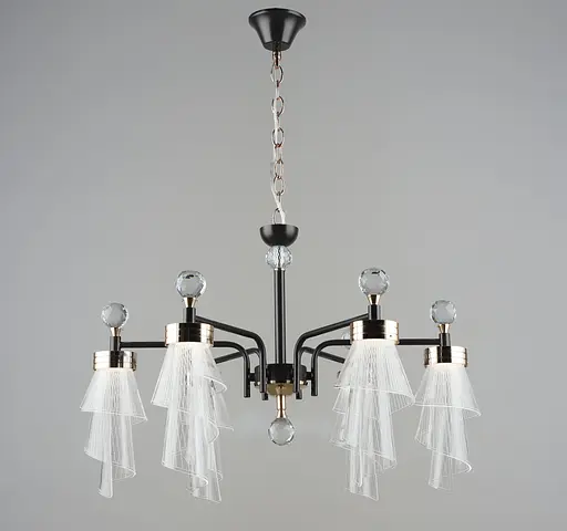 Люстра подвесная классическая Sirius B NH6172/6 COFFEE+FGD 72W